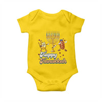Funny Hanukkah Baby Onesie Dab Dreidel Menorah Challah Gift - Wonder Print Shop