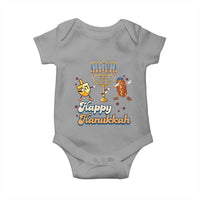 Funny Hanukkah Baby Onesie Dab Dreidel Menorah Challah Gift - Wonder Print Shop