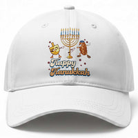 Funny Hanukkah Baseball Cap Dab Dreidel Menorah Challah Gift