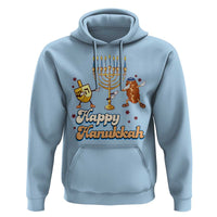 Funny Hanukkah Hoodie Dab Dreidel Menorah Challah Gift - Wonder Print Shop