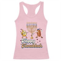 Funny Hanukkah Racerback Tank Top Dab Dreidel Menorah Challah Gift - Wonder Print Shop