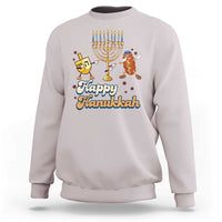 Funny Hanukkah Sweatshirt Dab Dreidel Menorah Challah Gift - Wonder Print Shop