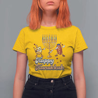 Funny Hanukkah T Shirt For Women Dab Dreidel Menorah Challah Gift - Wonder Print Shop