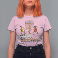 Funny Hanukkah T Shirt For Women Dab Dreidel Menorah Challah Gift - Wonder Print Shop