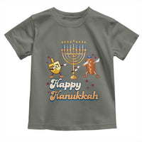 Funny Hanukkah Toddler T Shirt Dab Dreidel Menorah Challah Gift - Wonder Print Shop