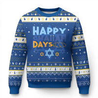 Happy Challah Days Hanukkah Ugly Sweater Chanukkah Holiday Gift - Wonder Print Shop