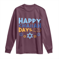 Happy Challah Days Long Sleeve Shirt Hanukkah Holiday Gift - Wonder Print Shop