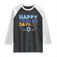 Happy Challah Days Raglan Shirt Hanukkah Holiday Gift - Wonder Print Shop