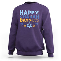 Happy Challah Days Sweatshirt Hanukkah Holiday Gift - Wonder Print Shop