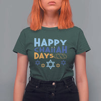 Happy Challah Days T Shirt For Women Hanukkah Holiday Gift - Wonder Print Shop