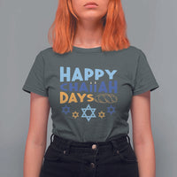 Happy Challah Days T Shirt For Women Hanukkah Holiday Gift - Wonder Print Shop