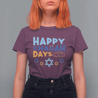 Happy Challah Days T Shirt For Women Hanukkah Holiday Gift - Wonder Print Shop