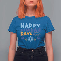 Happy Challah Days T Shirt For Women Hanukkah Holiday Gift - Wonder Print Shop