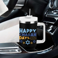 Happy Challah Days Tumbler With Handle Hanukkah Holiday Gift - Wonder Print Shop