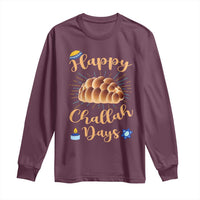 Funny Hanukkah Happy Challah Days Long Sleeve Shirt Jewish Gift - Wonder Print Shop