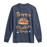 Funny Hanukkah Happy Challah Days Long Sleeve Shirt Jewish Gift - Wonder Print Shop