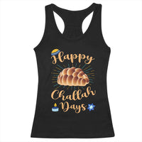Funny Hanukkah Happy Challah Days Racerback Tank Top Jewish Gift - Wonder Print Shop
