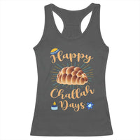 Funny Hanukkah Happy Challah Days Racerback Tank Top Jewish Gift - Wonder Print Shop