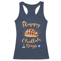 Funny Hanukkah Happy Challah Days Racerback Tank Top Jewish Gift - Wonder Print Shop