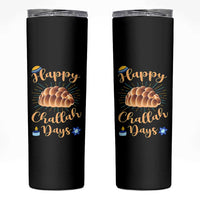 Funny Hanukkah Happy Challah Days Skinny Tumbler Jewish Gift - Wonder Print Shop