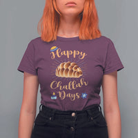 Funny Hanukkah Happy Challah Days T Shirt For Women Jewish Gift - Wonder Print Shop