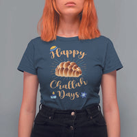 Funny Hanukkah Happy Challah Days T Shirt For Women Jewish Gift - Wonder Print Shop