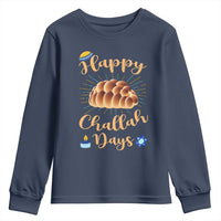Funny Hanukkah Happy Challah Days Youth Sweatshirt Jewish Gift - Wonder Print Shop