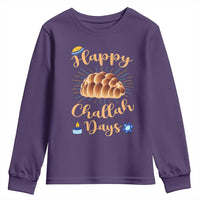 Funny Hanukkah Happy Challah Days Youth Sweatshirt Jewish Gift - Wonder Print Shop