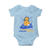 Hanukkah DJ Challah And Dreidel Baby Onesie Funny Jewish Gift - Wonder Print Shop