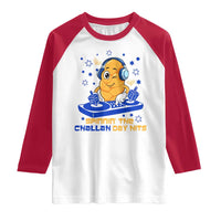 Hanukkah DJ Challah And Dreidel Raglan Shirt Funny Jewish Gift - Wonder Print Shop