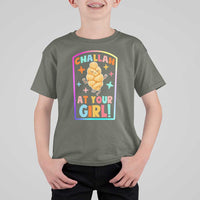 Funny Hanukkah Challah At Ya Girl T Shirt For Kid Jewish Chanukah Bread Gift - Wonder Print Shop
