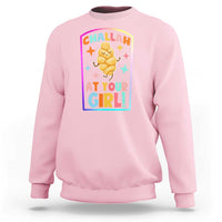 Funny Hanukkah Challah At Ya Girl Sweatshirt Jewish Chanukah Bread Gift - Wonder Print Shop