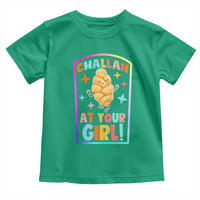 Funny Hanukkah Challah At Ya Girl Toddler T Shirt Jewish Chanukah Bread Gift - Wonder Print Shop