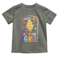 Funny Hanukkah Challah At Ya Girl Toddler T Shirt Jewish Chanukah Bread Gift - Wonder Print Shop