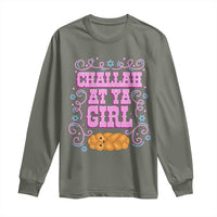 Funny Jewish Holiday Long Sleeve Shirt Challah At Ya Girl Gift - Wonder Print Shop
