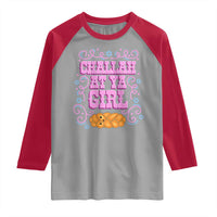 Funny Jewish Holiday Raglan Shirt Challah At Ya Girl Gift - Wonder Print Shop