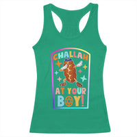 Hanukkah Challah At Ya Boy Racerback Tank Top Funny Holiday Gift - Wonder Print Shop