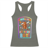 Hanukkah Challah At Ya Boy Racerback Tank Top Funny Holiday Gift - Wonder Print Shop