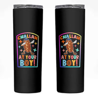 Hanukkah Challah At Ya Boy Skinny Tumbler Funny Holiday Gift - Wonder Print Shop