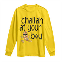 Festival Of Lights Gift Long Sleeve Shirt Hanukkah Challah At Ya Boy - Wonder Print Shop
