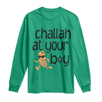 Festival Of Lights Gift Long Sleeve Shirt Hanukkah Challah At Ya Boy - Wonder Print Shop
