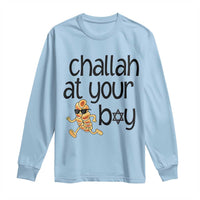 Festival Of Lights Gift Long Sleeve Shirt Hanukkah Challah At Ya Boy - Wonder Print Shop