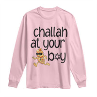 Festival Of Lights Gift Long Sleeve Shirt Hanukkah Challah At Ya Boy - Wonder Print Shop