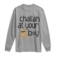 Festival Of Lights Gift Long Sleeve Shirt Hanukkah Challah At Ya Boy - Wonder Print Shop