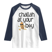Festival Of Lights Gift Raglan Shirt Hanukkah Challah At Ya Boy - Wonder Print Shop