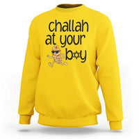 Festival Of Lights Gift Sweatshirt Hanukkah Challah At Ya Boy - Wonder Print Shop