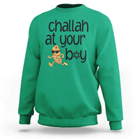 Festival Of Lights Gift Sweatshirt Hanukkah Challah At Ya Boy - Wonder Print Shop