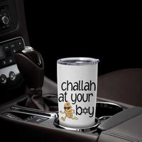 Festival Of Lights Gift Tumbler Cup Hanukkah Challah At Ya Boy - Wonder Print Shop