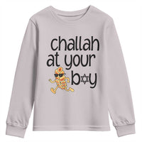 Festival Of Lights Gift Youth Sweatshirt Hanukkah Challah At Ya Boy - Wonder Print Shop