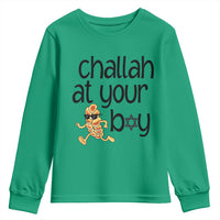 Festival Of Lights Gift Youth Sweatshirt Hanukkah Challah At Ya Boy - Wonder Print Shop